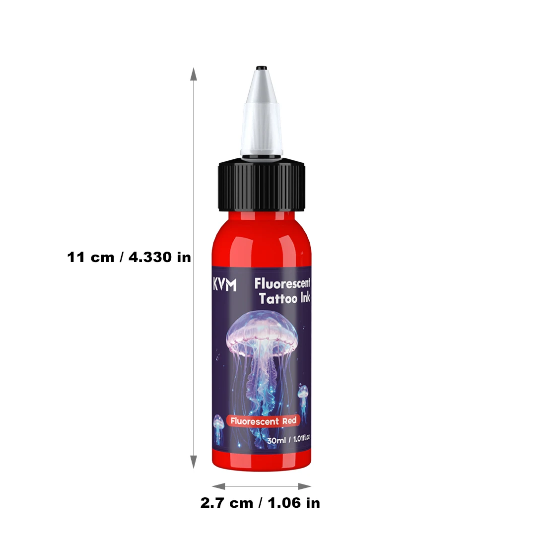 Set di Inchiostri Fluorescenti per Tatuaggi a 7 Colori da 30ml con Luce UV, Pigmento Professionale Reattivo ai Raggi UV per Tatuaggi Luminosi con Luce Nera - immagine 6