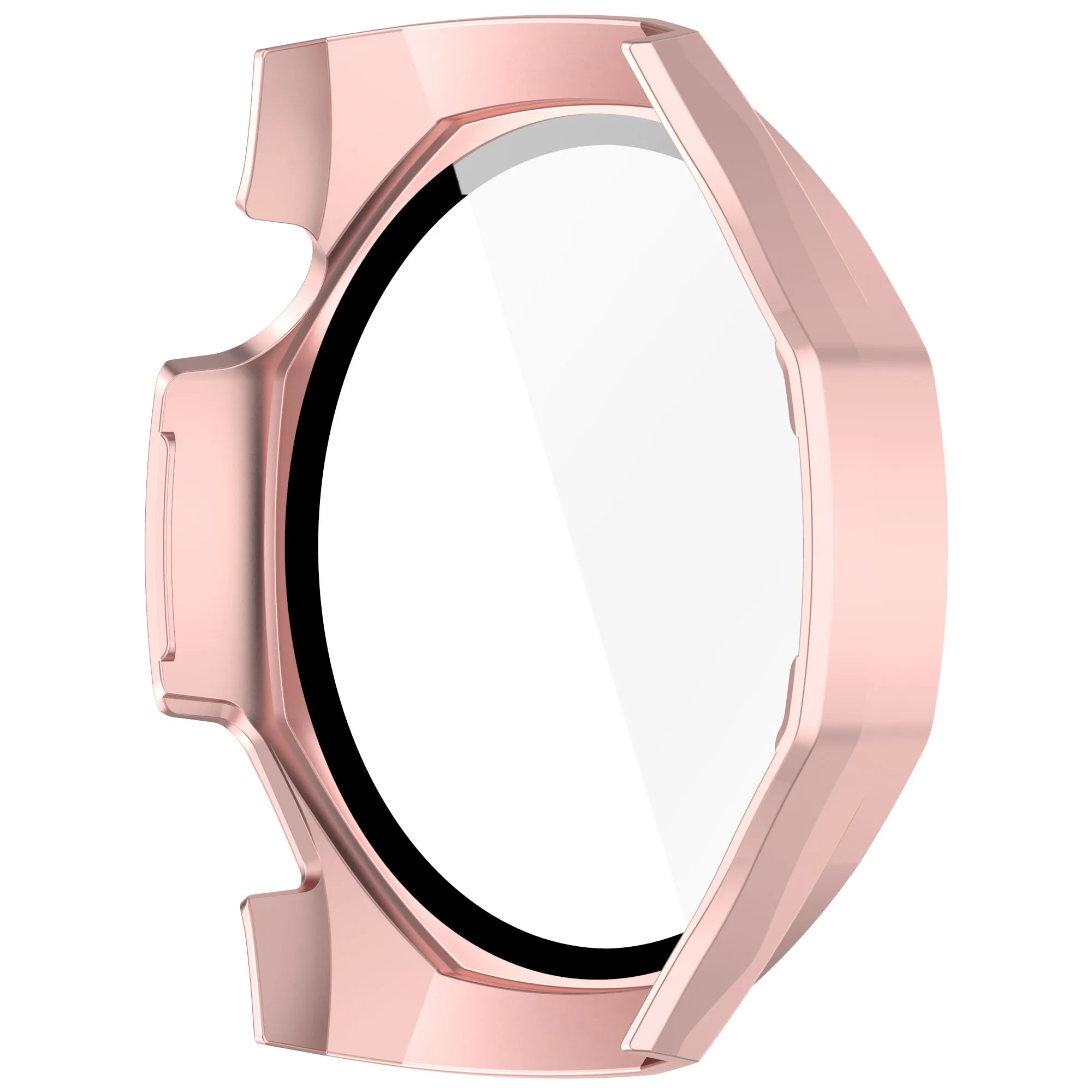 Elegant Dual-Function Watch Case with Scale Design and Tempered Glass Protection Cover