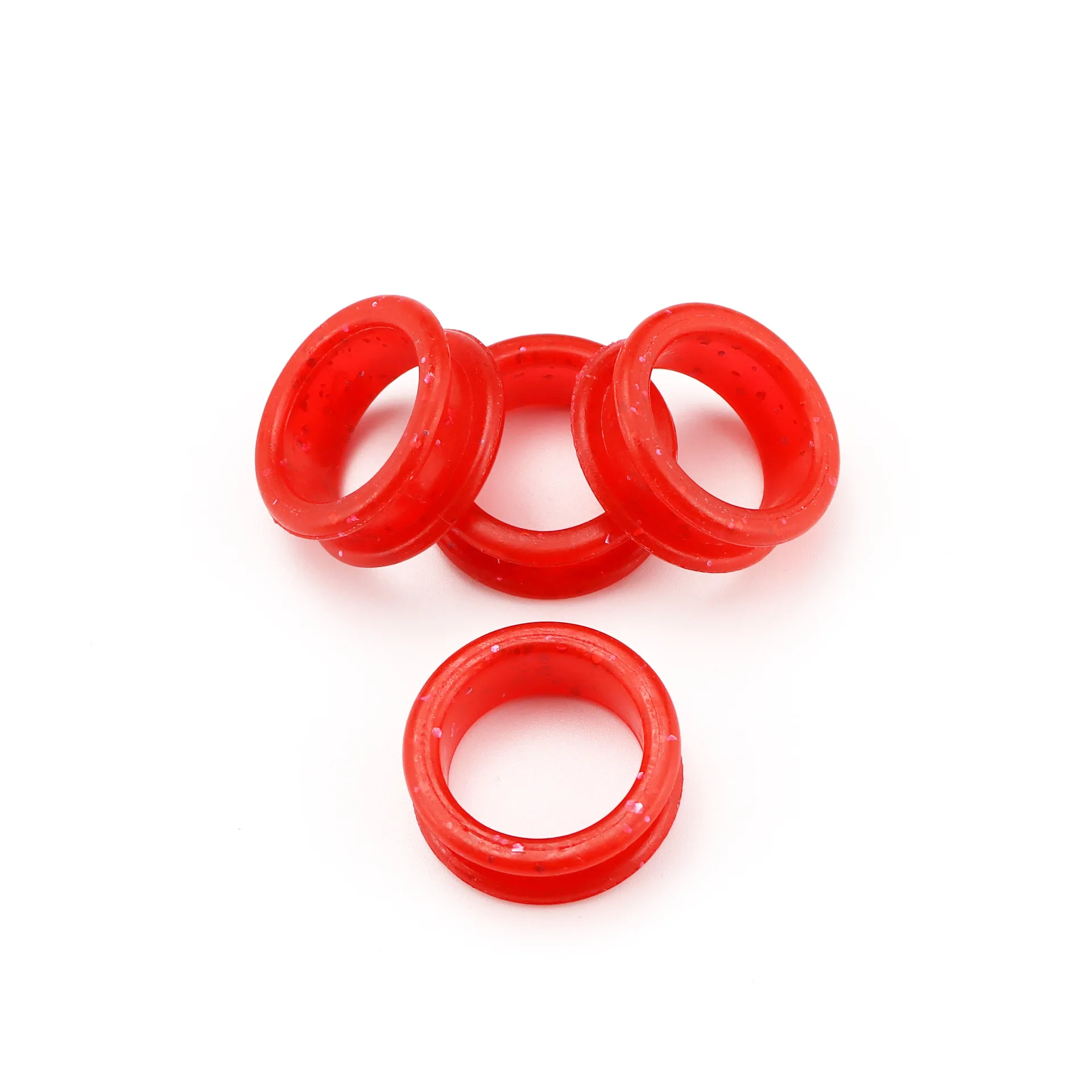 4Pcs Finger Rings fit any Scissors Inserts Hairdressing Scissor Accessorie replacement parts fit all size Silicone Soft