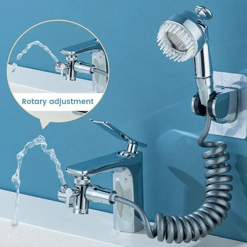 Bathroom Pressurized Shower Head Kit for Washbasin Faucet Nozzle Faucet Hand Wall Mounted Shower Head Sink Hose Sprayer Set shower rack,shower head hose