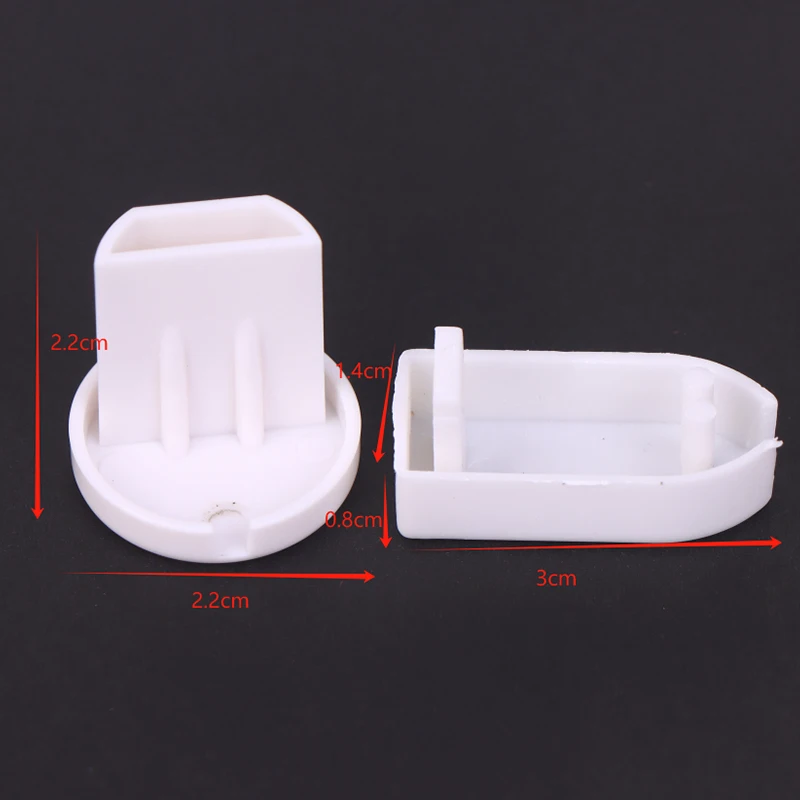 5Pcs Plastic End Cap For Roller Blinds PVC Bottom Rail Sealing Plug Cap Sleeve Non-slip Hand-pull Curtain Track Accessories