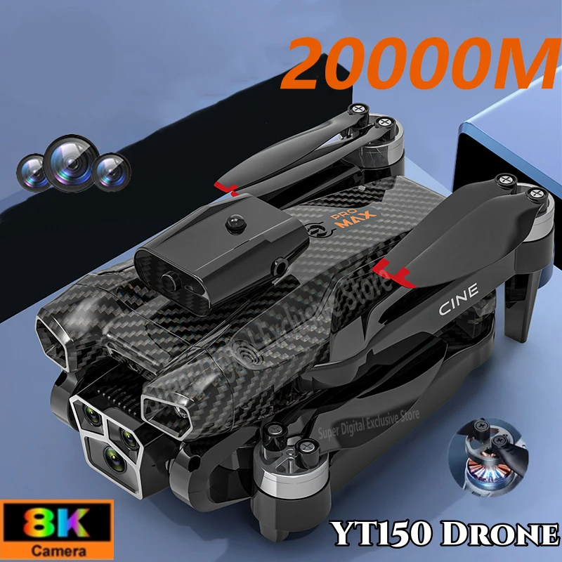 Drone YT150 8K HD WiFi 5G FPV Moteurs Sans Balais