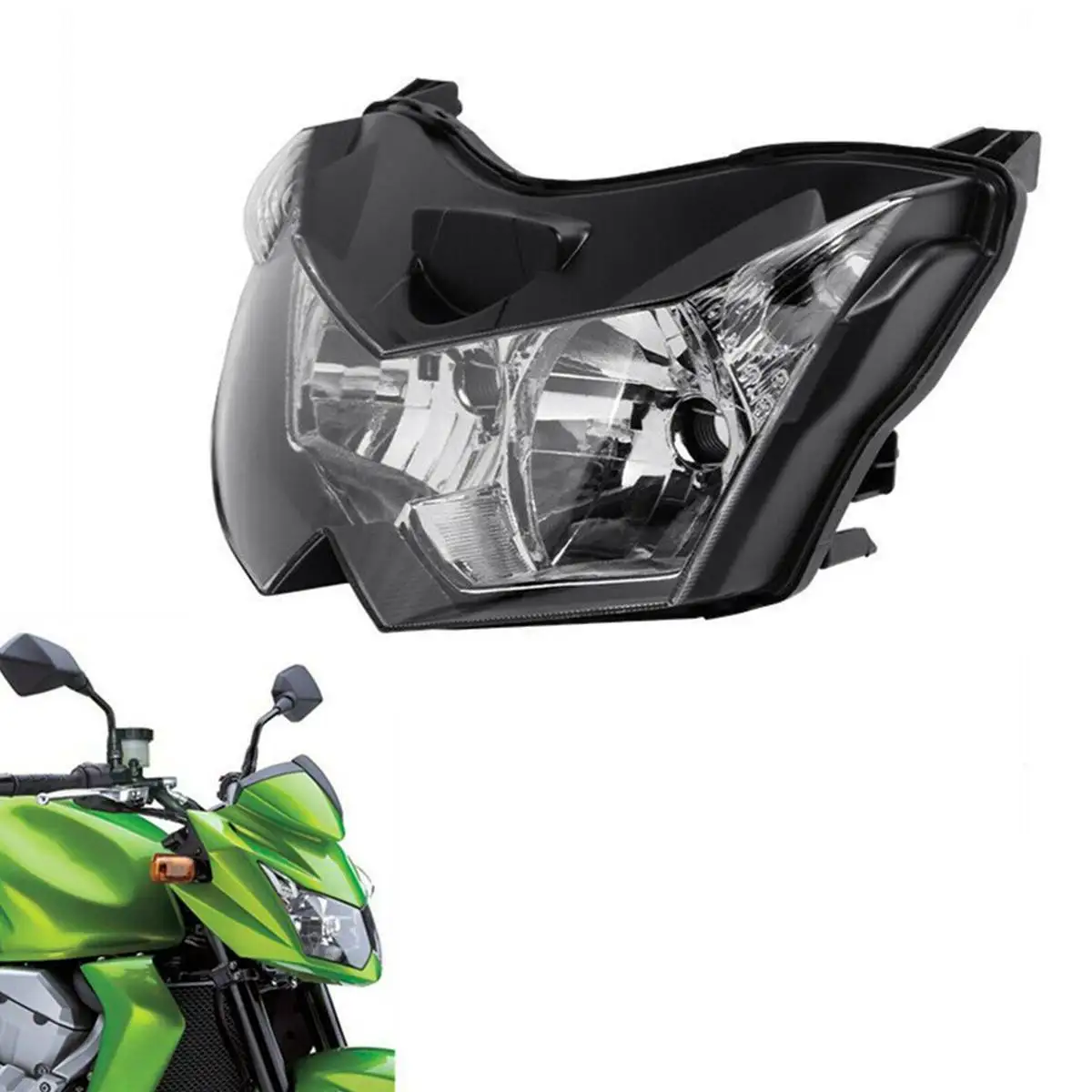 Motorcycle Clear Front Headlight Assembly House For Kawasaki Z1000
