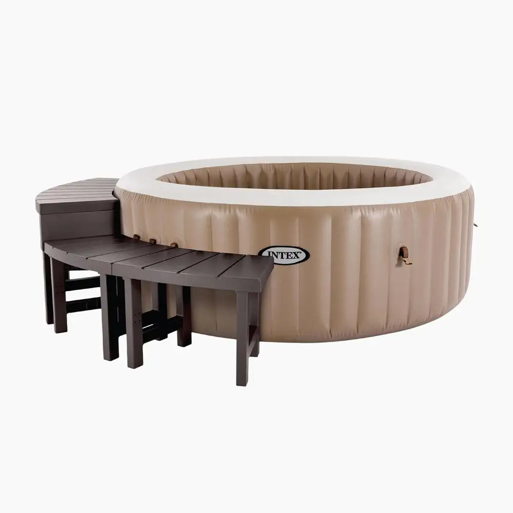 2 Medium and Tall PureSpa Benches 4 Person Above Ground Spas Seating and Storage Solution Round Spa Models with 77in Diameter 2