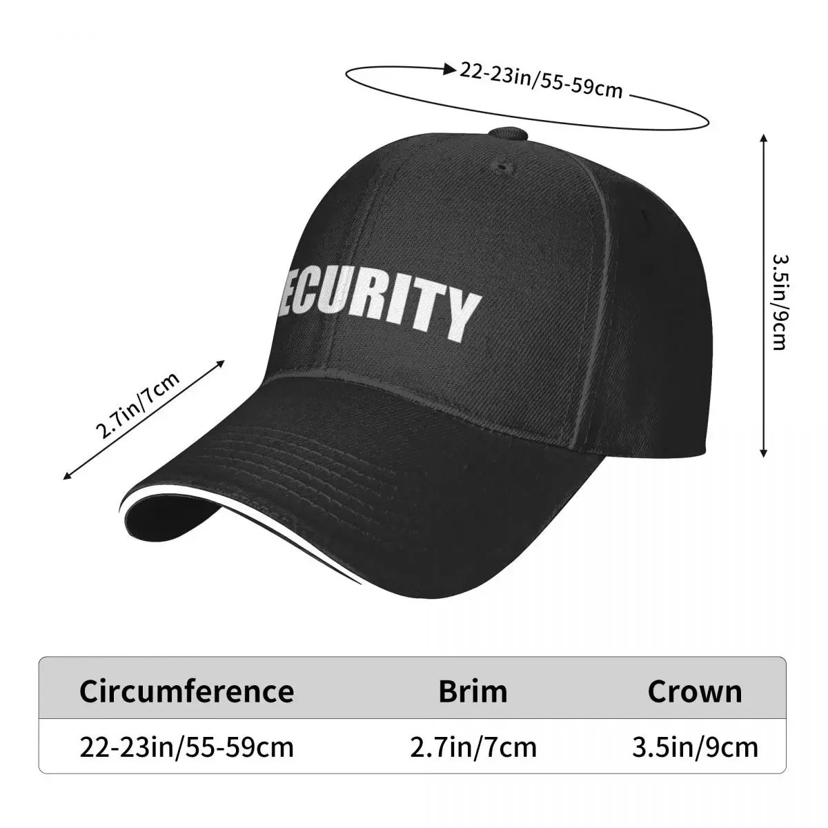 Security Baseball Cap hard hat Luxury Man Hat tea hats Men's Women's