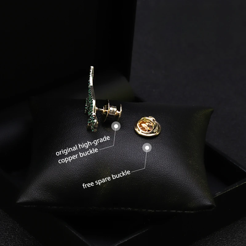 396 Dinosaur Brooch Women's Neckline Green Animal Small Collar Pin Anti-Exposure Fixed Cardigan Buckle Corsage Jewelry Accessory