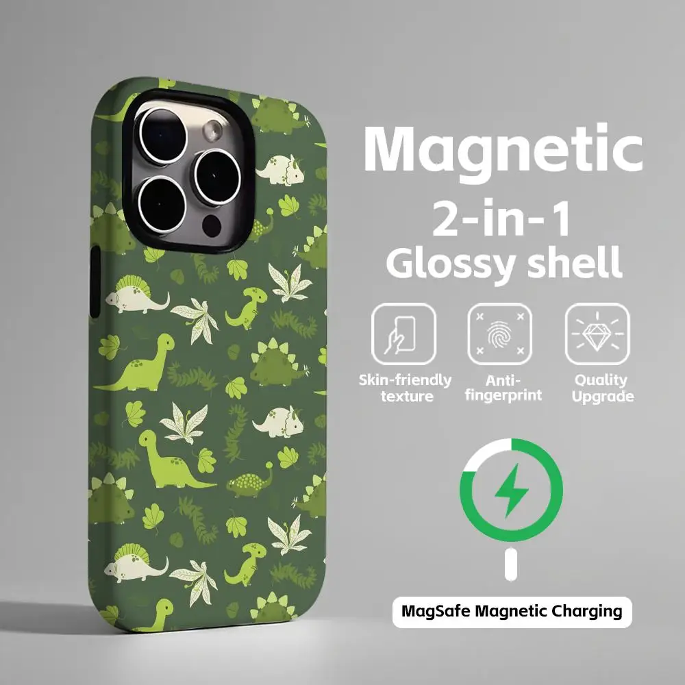 Cute Animals Magnetic 2-in-1 Glossy Phone Case