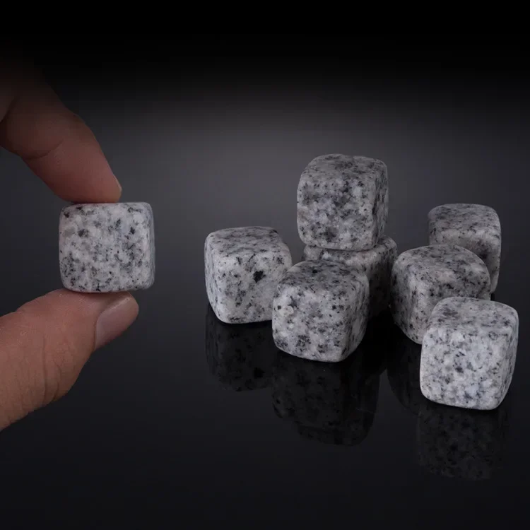 Whiskey Stones Sipping Ice Cube Cooler Reusable Whisky Ice Stone Whisky Natural Rocks Bar Wine Cooler Party Wedding Gifts 6pcs ice cubes whiskey stones drink cooler