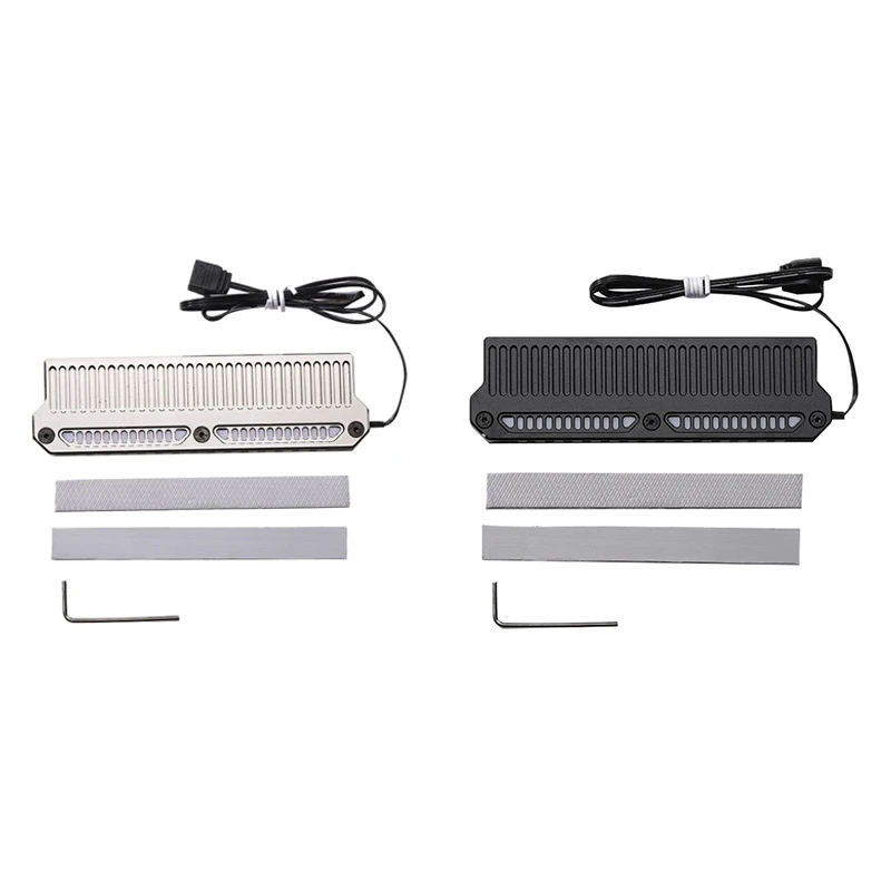 

Радиатор для оперативной памяти DDR4 DDR5, радиатор для охлаждения памяти, алюминиевый радиатор с магнитной полосой и прокладкой 9 Вт, легкая установка