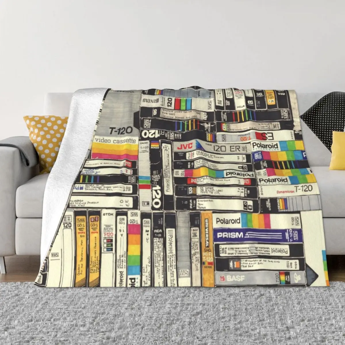 

VHS Throw Blanket Bed Fashionable Beautifuls sofa bed Picnic Blankets