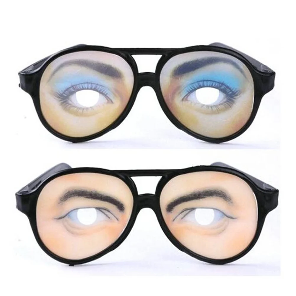 

10 Pcs Eye Disguise Glasses for April Fool's Day Prank Eyes Make up Men and Women