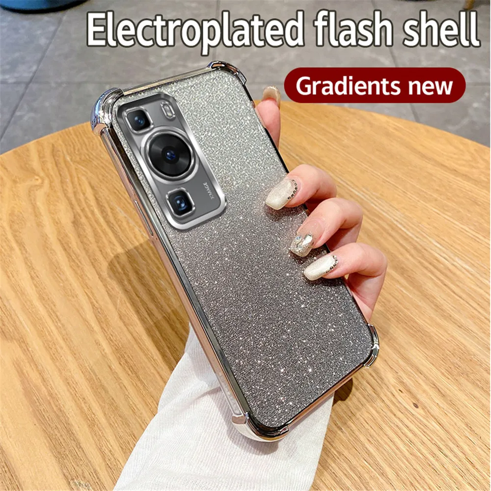 Glitter Plating Shockproof Soft Silicone Phone Case