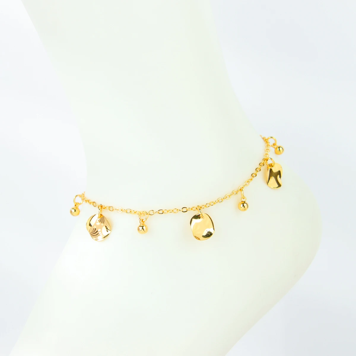 Dubai Muslim Gold Farbe Fußkettchen Ketten 21k Gold Überzogene Türkische Vintage Münzen Füße Knöchel Armband Arabisch Frauen Party schmuck – Detail 11