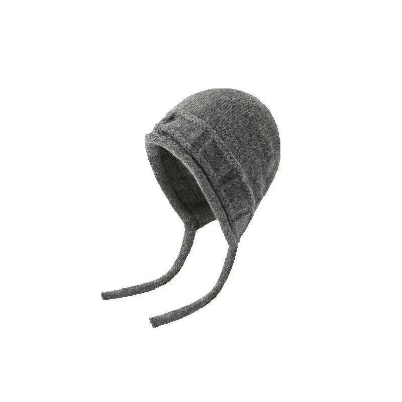  Warme Strickmütze Winter Anti-Kälte Verdickte Bombermütze Modischer Gehörschutz Winddichter Damen Pullover Ohrenklappenkappe – Detail 7
