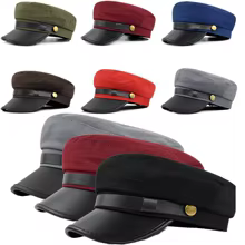 Navy Cap Vintage Flat Cap Octagonal Hat British Style Beret Hats Salior Hat Newsboy Hat Flat Peaked Caps Outdoor Travel