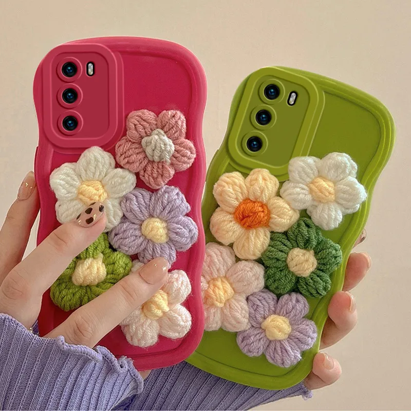 Custodia Per Telefono Colorata Fiore 3D Per Xiaomi Redmi Note 11 Pro Note 10 10S 10A 10C Note9Pro Note 8 Redmi A1 Plus A2 Cover Posteriore