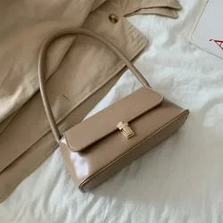Luxury Brand Fashion Design Women's Crossbody and Shoulder Bag in Solid Color (Khahi--24x9x11cm)