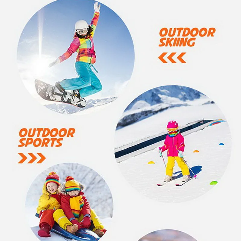 1 Pair Kids Winter Sports Sock Outdoor Thick Warm Sock Snow Skiing Boys Girls Thermal For Roller Skating Snowboarding