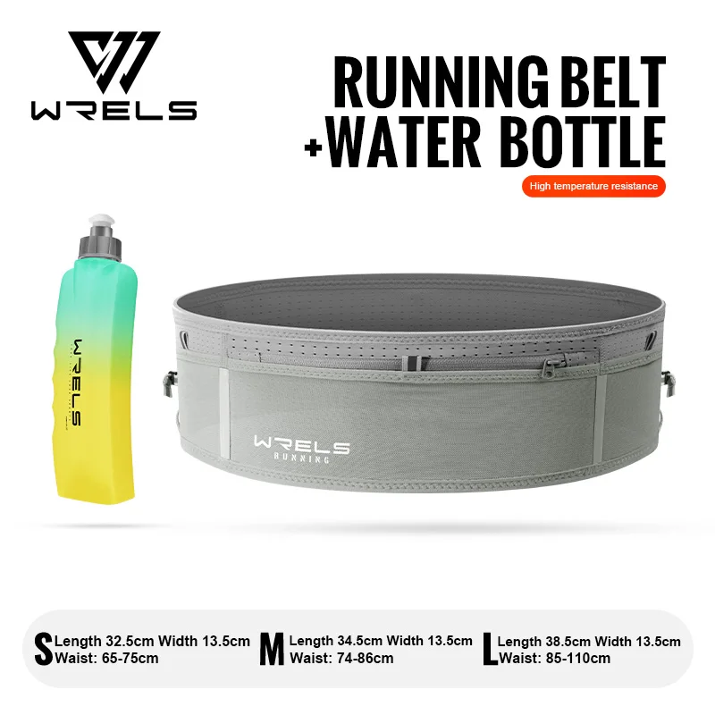 WRELS Unsichtbare elastische Hüfttasche, Unisex, wasserdicht, eng anliegend, multifunktionale Gürteltasche, Laufgürtel, Marathon-Fahrradtasche – Detail 24