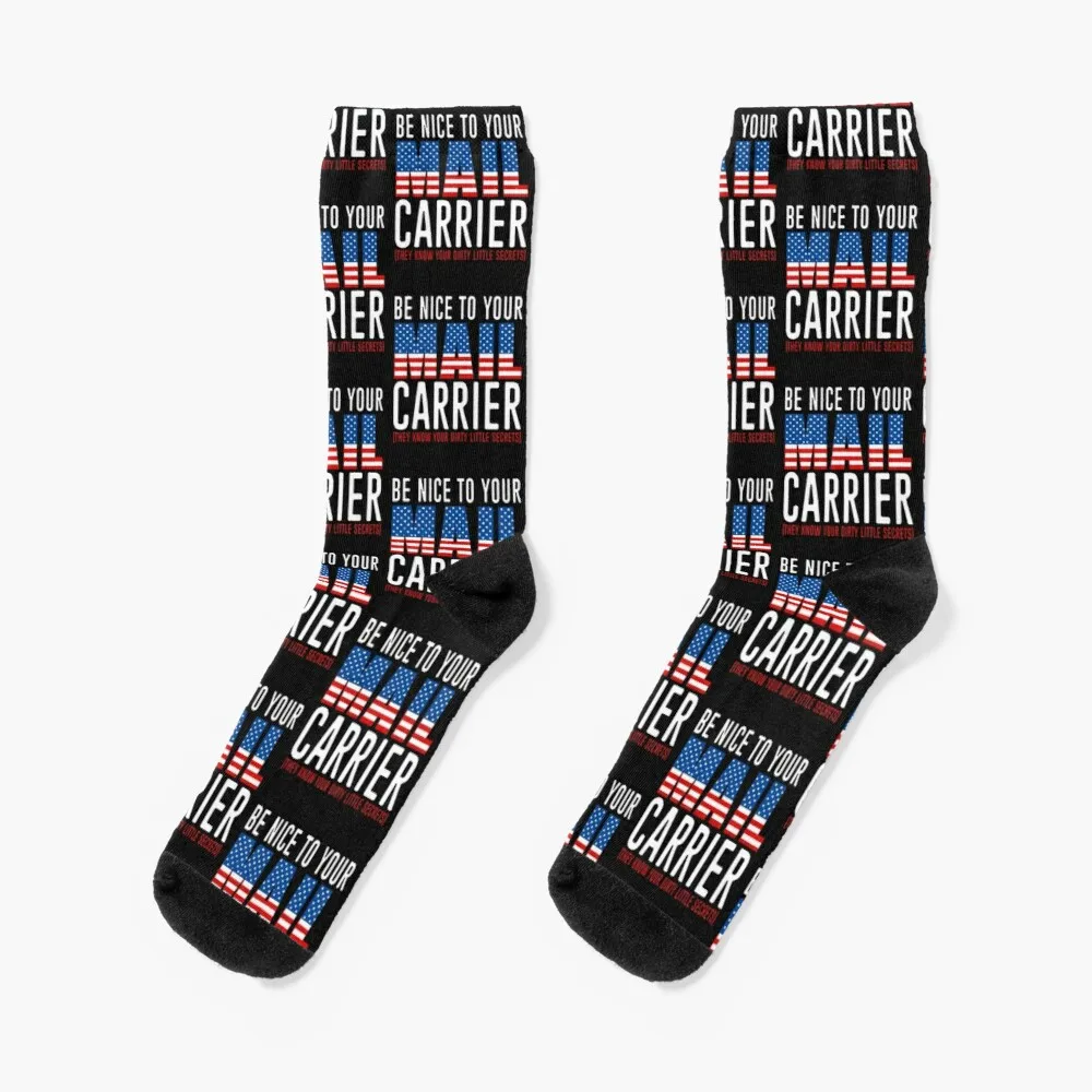 Funny Mail Carrier gift idea for postal workers Socks Happy Socks Women