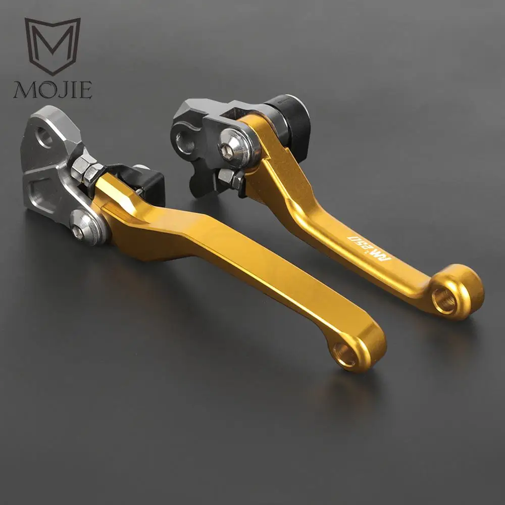 

RMZ250 Pivot Brake Clutch Levers parts For SUZUKI RMZ 250 2005 2006 Motocross CNC Aluminum Dirt Bike Handle Hand Grip Handlebar