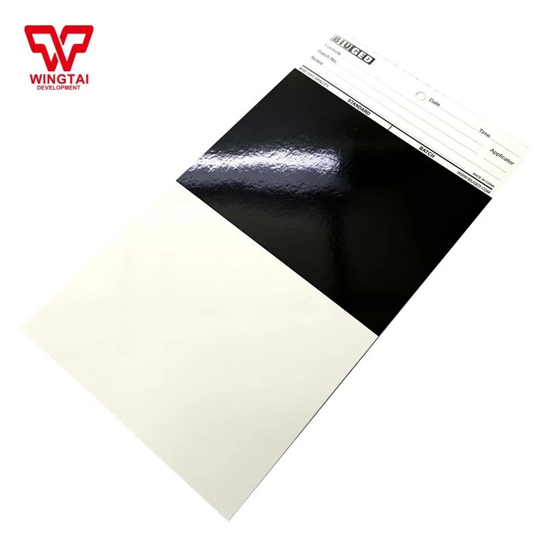 BGD1101 Film Laminated Drawdown Cards And Opacity Charts Cover Test Card/Excellent solvent resistance/Strong adhesion