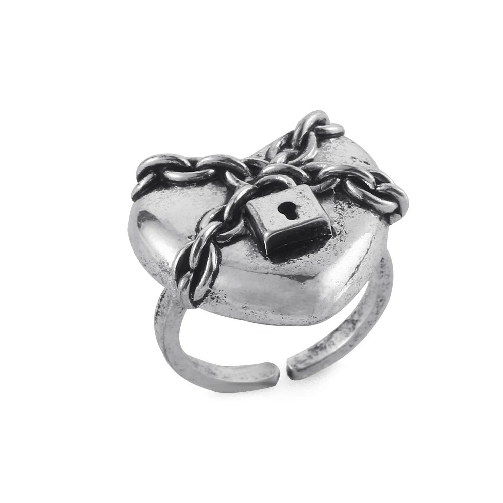 Shop 14K Yellow Gold Diamond Love Lock Ring | Carbon & Hyde