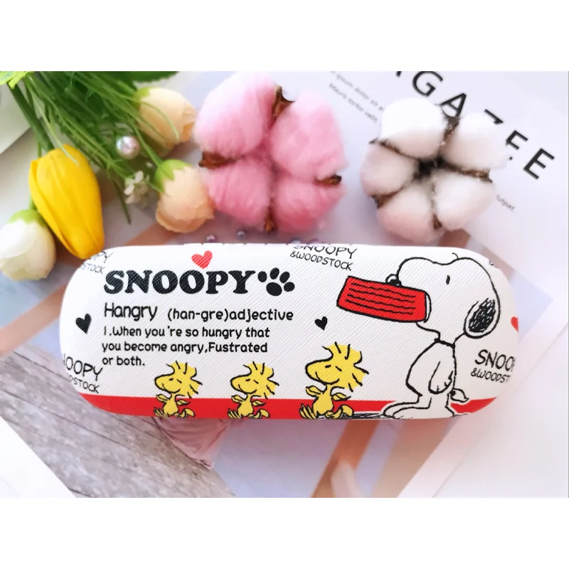 Snoopy Glasses Case Women Leather Glasses Storage Box Fashion Portable Sunglasses Box Accessories Student Eyeglasses Case 3