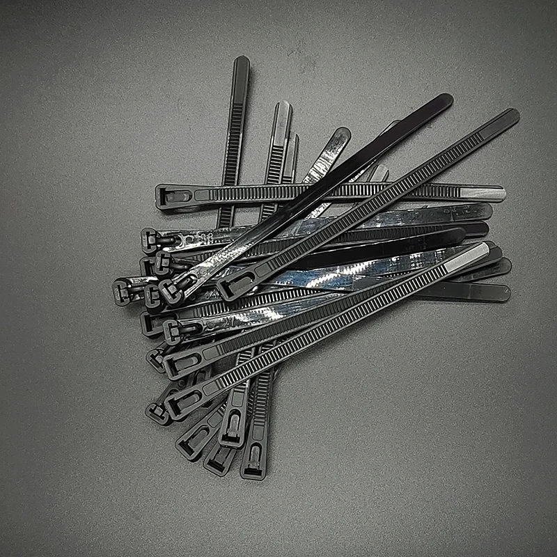 Nylon Cable Ties Releasable Reusable Plastic Retractable Zip Ties 30/50/100pcs Width 5mm/8mm