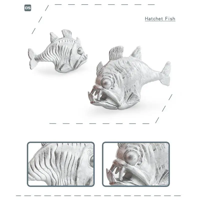 Ocean Animal Prehistoric Sea Creature Model Sea World Simulation Marine Life Animals Model Toys Kids Educational Toys Gifts 7Pcs