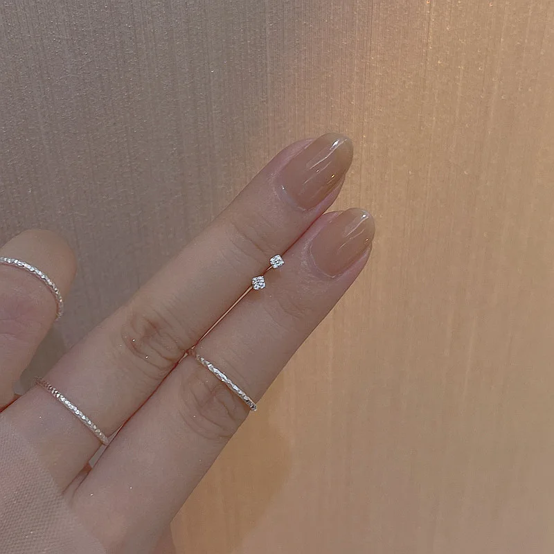 Multiple Style Earrings for Women Mini Zircon Candy Sweet Stud Ear Girls Flower Hypoallergenic Piercing Jewelry Fashion Gifts