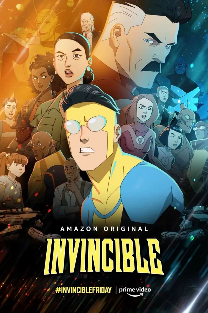 Invincible Series Anime Poster Print - Cartoon Canvas Art for Home Wall Decor, Living Room & Bedroom