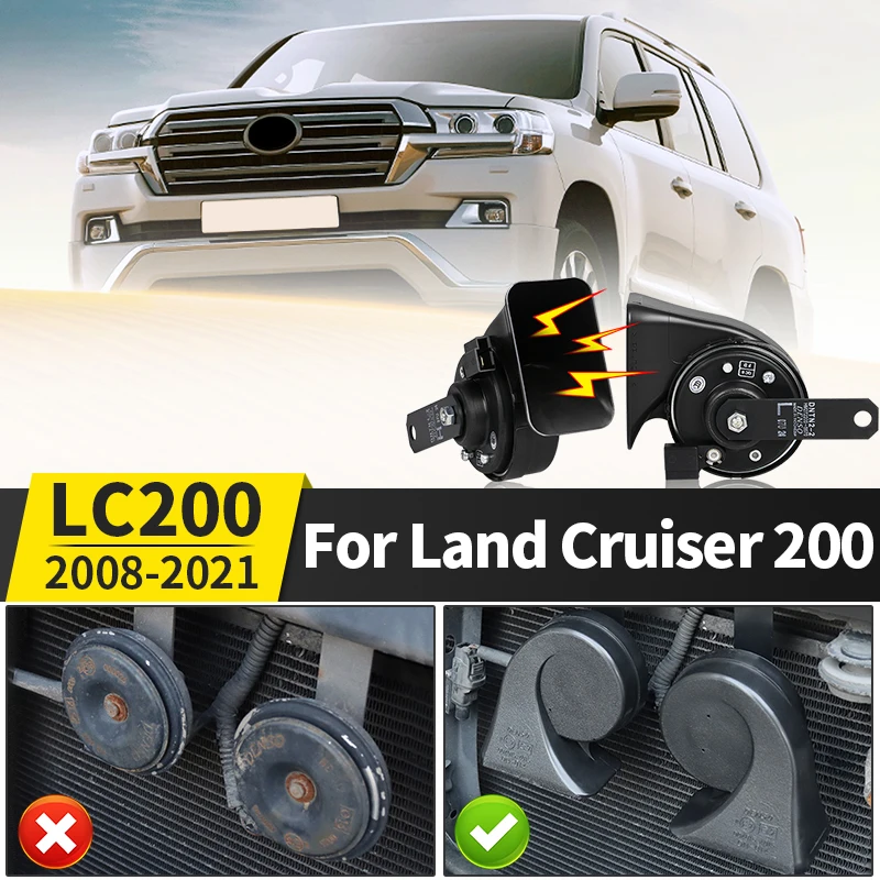 

For 2008-2021 2020 Toyota Land Cruiser 200 Snail Horn Tweeter LC200 Fj200 Exterior Upgraded Modification Accessories body kit