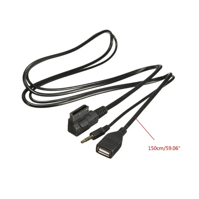 

AMI to 3.5mm Male AUX Adapter Cable Cord for A6L