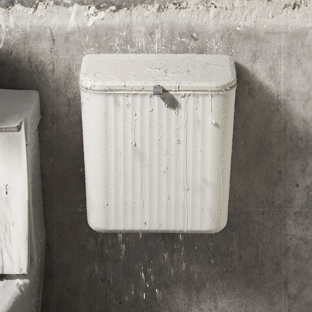 Trash Can Kitchen Wall-mounted Trash Can Household Kitchen Waste Storage Bin Toilet Hanging Toilet Paper Storage Bucket