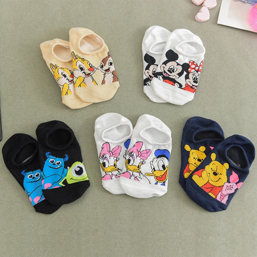 10pairs MINISO invisible short boat socks for men women anime movie gamers cartoon socks hip hop novelty funny sock