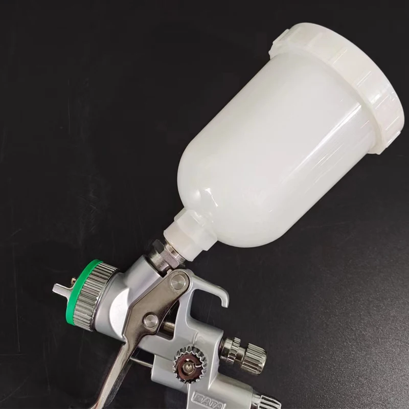 250ml Spray Gun Pot Suitable For German SATA Spray Gun 4400 Model Small Repair Pneumatic White Plastic Paint Pot