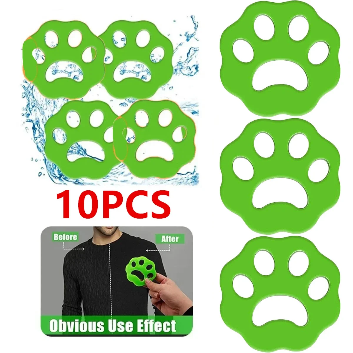 10pcs/ Pet Hair Remover Cat Dog Fur Lint Reusable Cleaning Laundry Dryer Catcher Clothing Bedding Washing Machine Accessory lint remover pet hair remover lint remover brush clothes lint remover hair remover cleaning tools