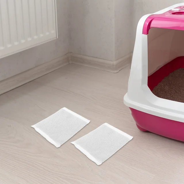 6pcs Cat Litter Box Carbon Filter High Efficiency Odor Absorbing Refill Safe Friendly Material Easy Replacement For Litter Boxes 6