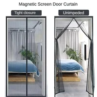 Moustiquaire magnétique pour fenêtre, rideau anti-buée, moustiquaire, porte à fermeture automatique, rideaux de ventilation domestiques 1
