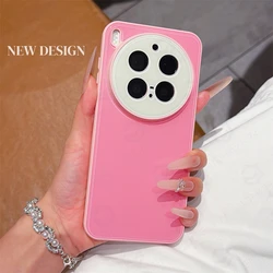 Luxury Dual - Color Pastel Slim Shockproof Case with Full Camera Protection for Vivo X200 Pro (Pink MS DBA)