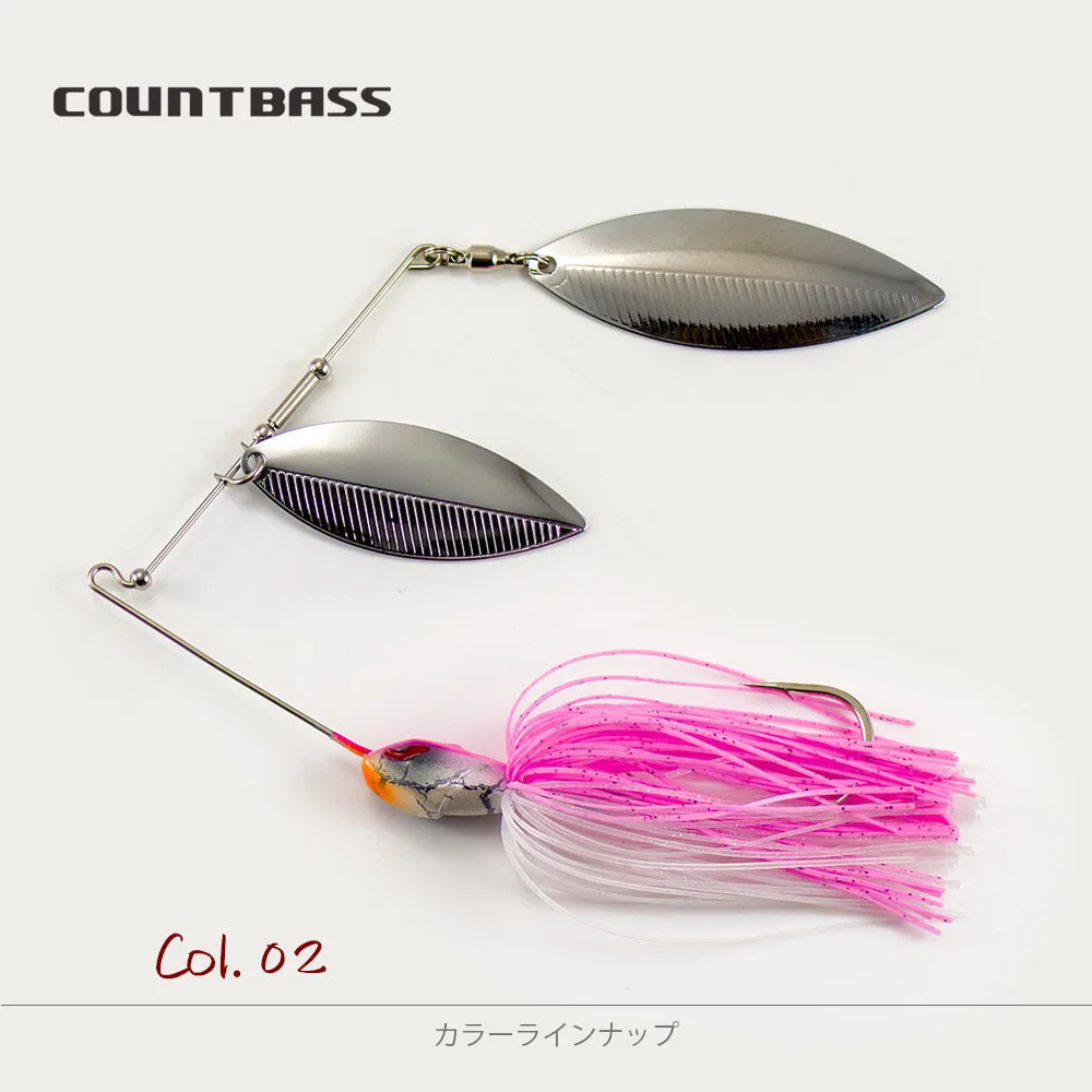 COUNTBASS 1/2 unzen Spinnerbaits mit VMC haken 5/0 Bass Angeln Lockt Silikon Rock Draht Baitss – Detail 18