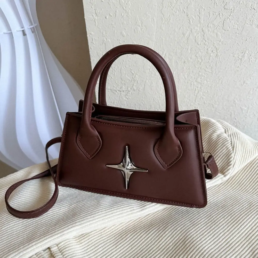 Borsa a tracolla quadrangolare con design a stella in pelle PU a tracolla piccola a tracolla per donna e ragazza_voghion.com