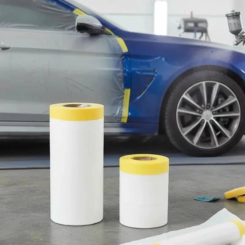 PE Films Dust Proof Film Car Paint Masking Protective Film Plastic Pre-Taped Masking Decoration Protective Paper Cover