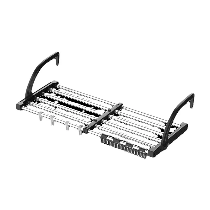 Foldable Clothes Drying Rack Balcony Extendable Drying Shoes Pillows Tainless Steel Fixed Balcony Window Organizer Hanger New