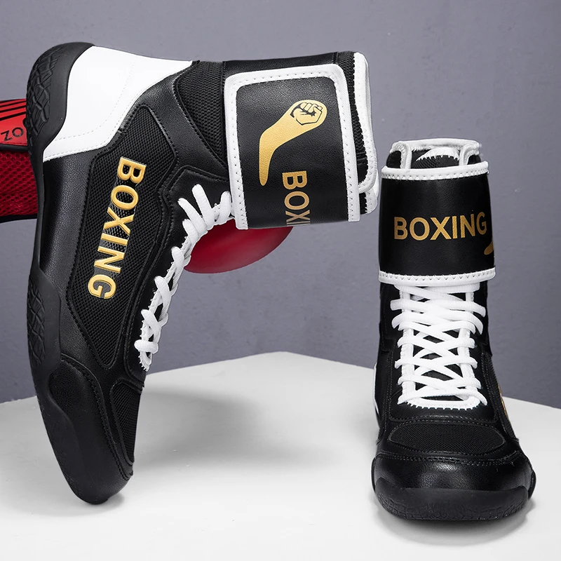 New Fighting Boxing Shoes Defense Men's Professional Wrestling Shoes Training Slip Adult Sports Wrestling Boots