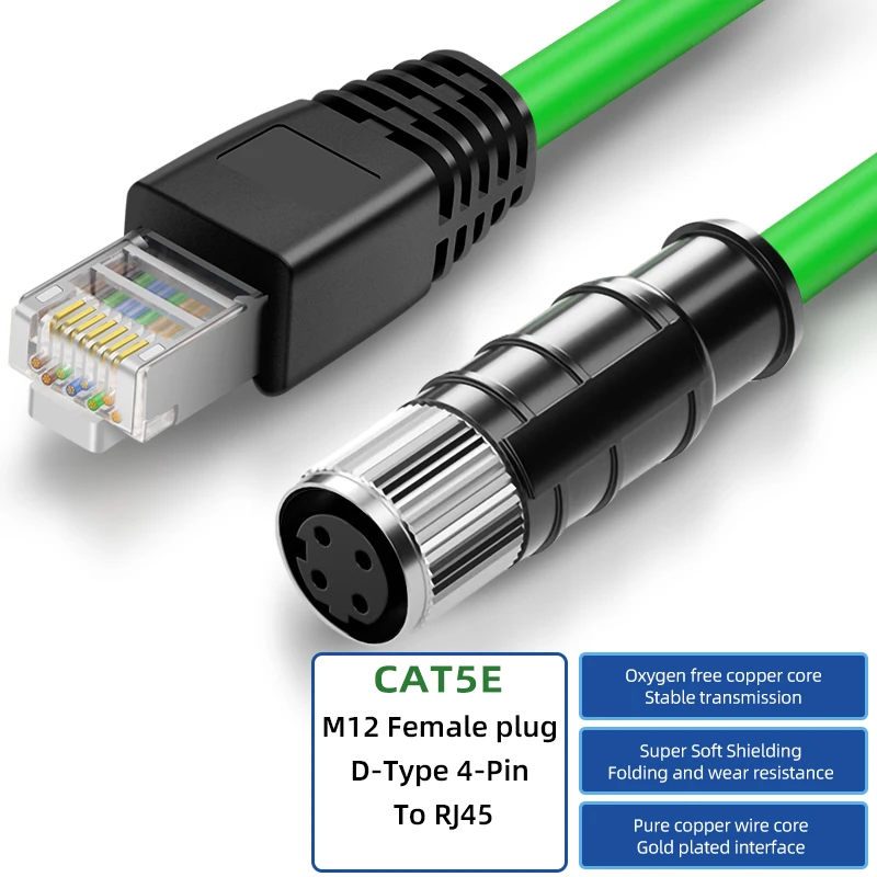 Waterproof High-Flexibility Industrial Ethernet Cable with STP Shielding