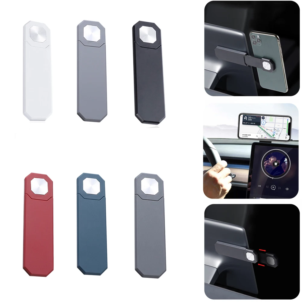 

Telescopic Magnetic Phone Holder Portable Expansion Phone Stand Car Screen Side Phone Mount for Tesla Model 3 Y X S Wholesale