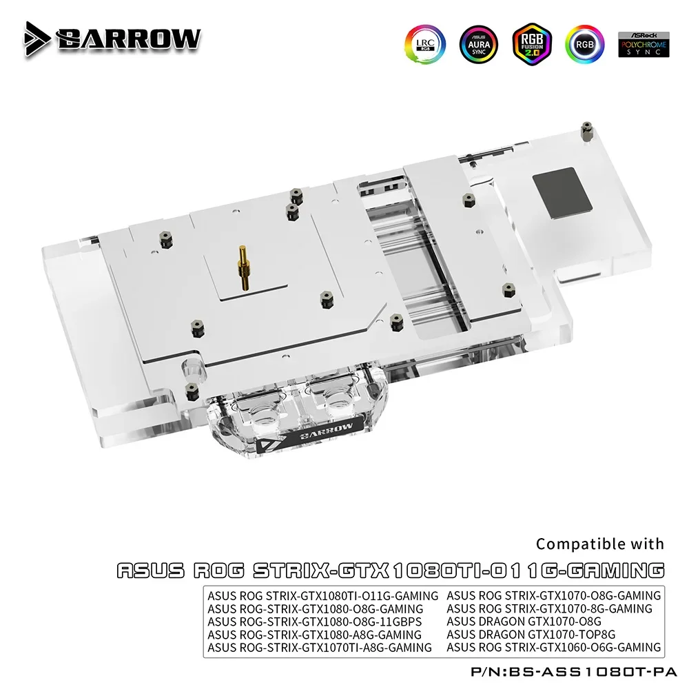 Barrow GPU blok air untuk ASUS ROG STRIX GTX1080TI/1080/1070TI