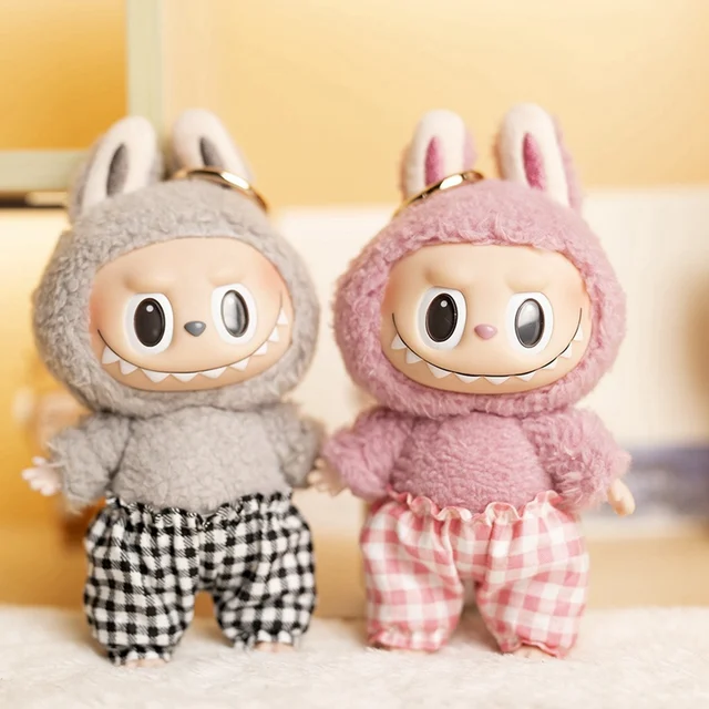 Labubu Idol 17cm Mini Plush Doll Bloomers – Cute DIY Trousers & Shorts Outfit, Perfect Kid Gift & Doll Accessories 1